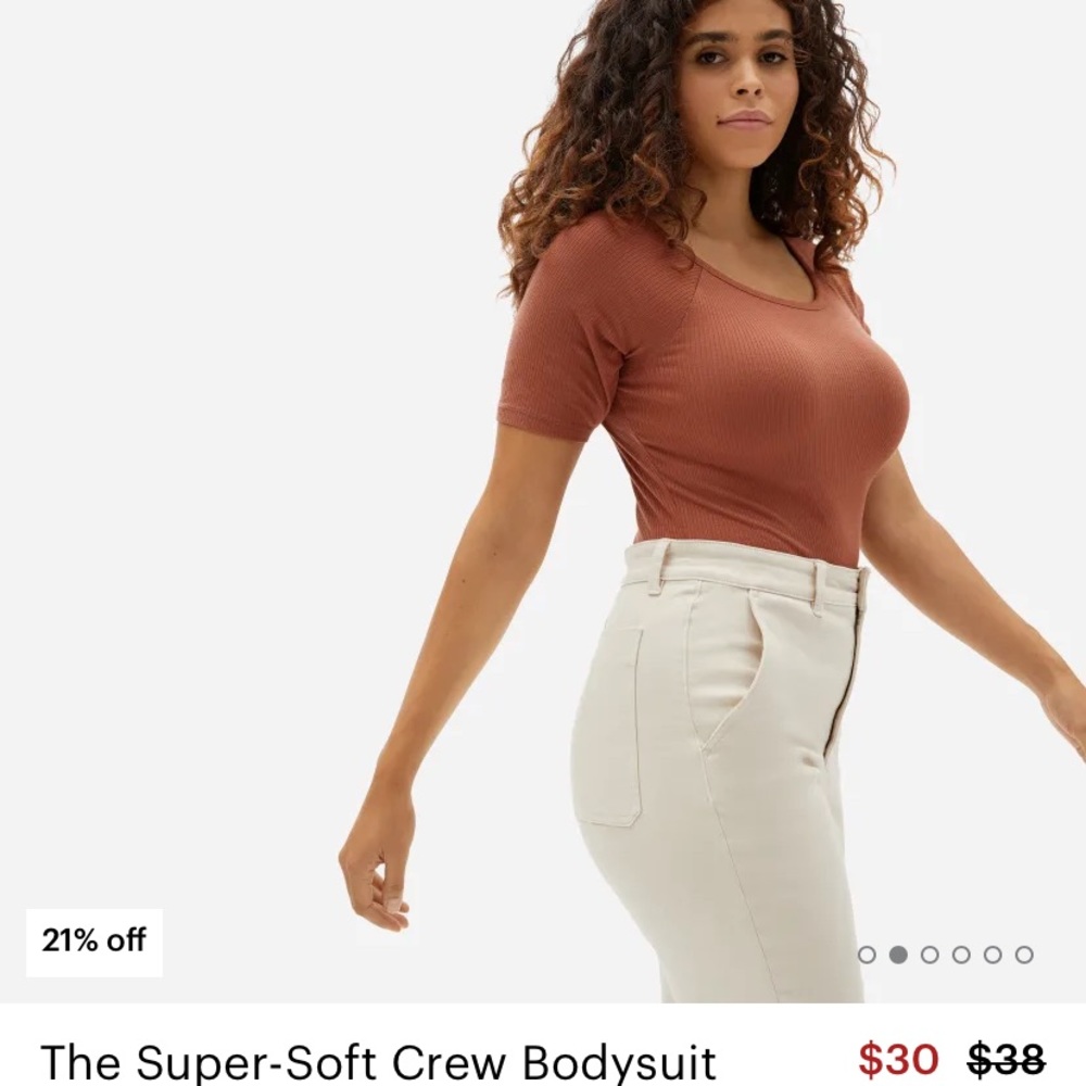 The super-soft crew bodysuit size small